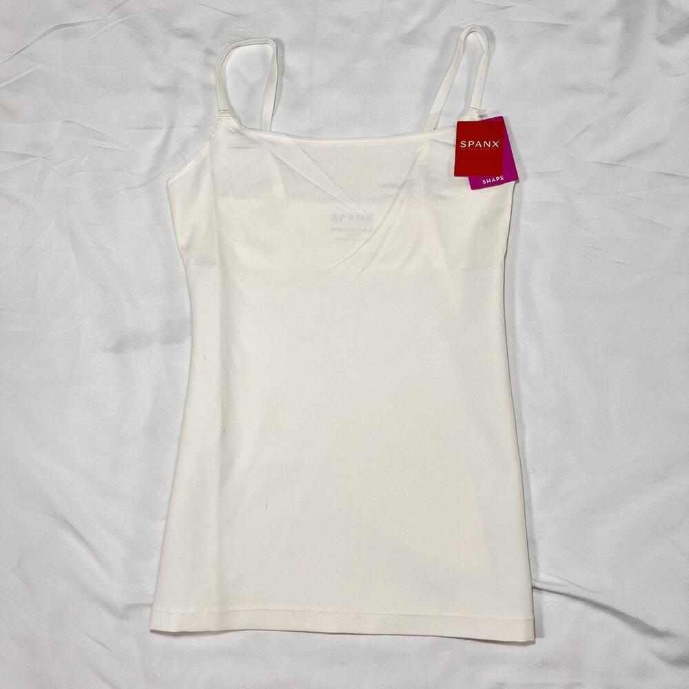 Spanx Powder In & Out Cami Size M Powder Ivory Slimming Smoothing Shaping NWT